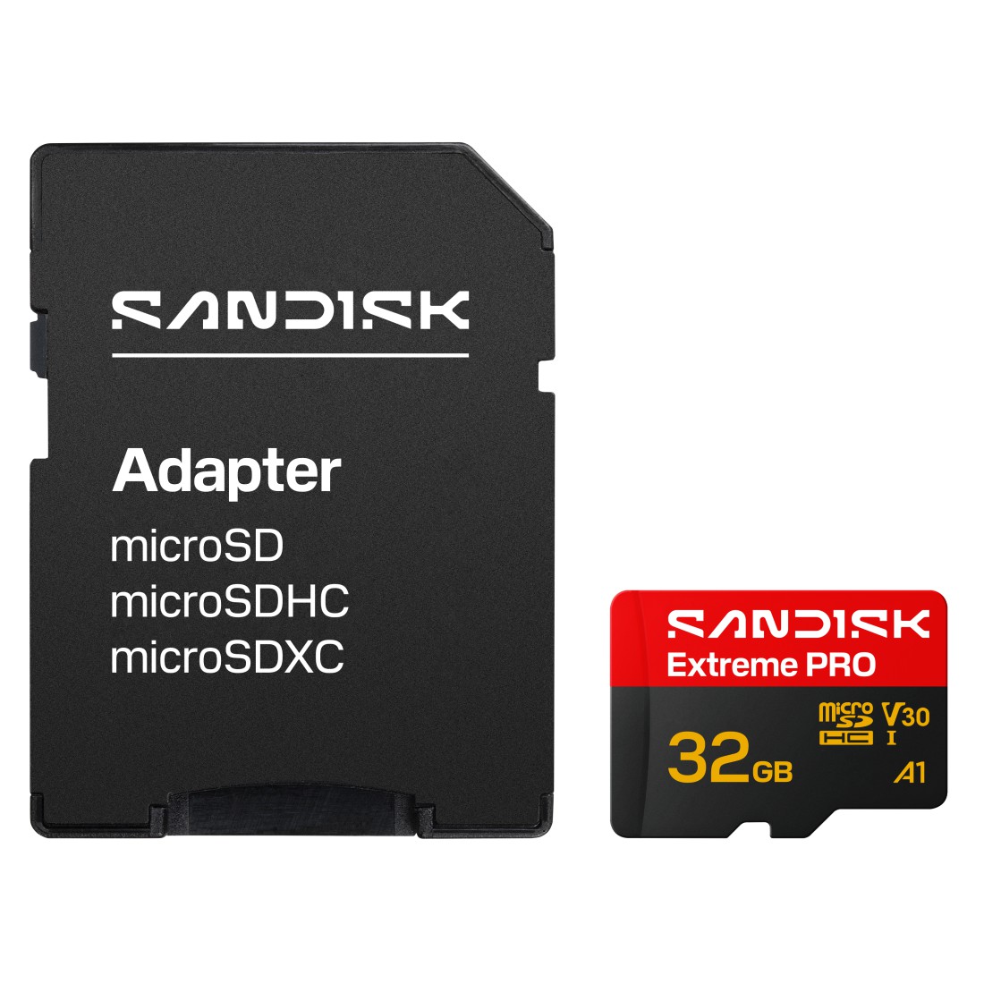 SANDISK MICRO SDHC EXTREME PRO 32GB 100/90MB/s , UHS-I, Class 10, U3, V30, A1 (226955) MEMÓRIAKÁRTYA